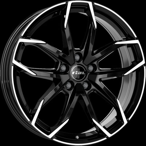 Janta aliaj Rial LUCCA 6.5x16 5x112 ET41 CB57.1 Black with polished lip