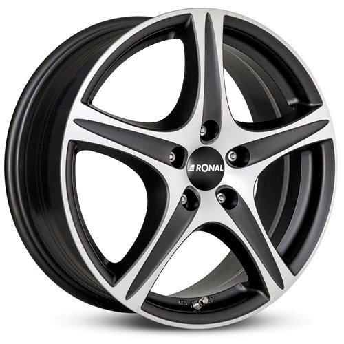 Janta aliaj Ronal R56 8.0x18 5x114.3 ET40 MBF - Mattschwarz-Frontkopiert