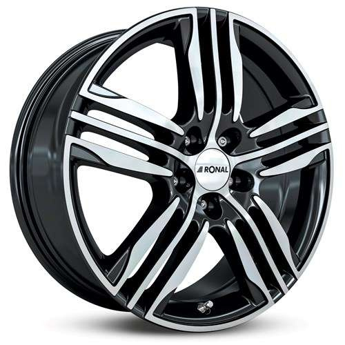 Janta aliaj Ronal R57 7.5x18 5x120 ET42 BF - Schwarz-Frontkopiert
