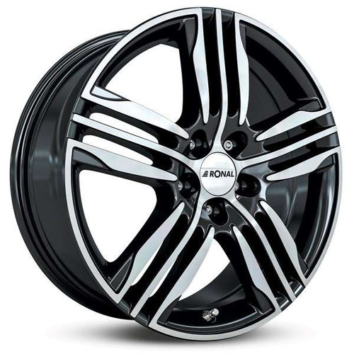 Janta aliaj Ronal R57 BF - Schwarz-Frontkopiert CB76 4/108 18X7.5 ET24