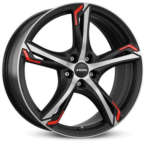 Janta aliaj Ronal R62 red 8.5x20 5x114.3 ET50 JBFR - Jetblack-Matt-Frontkopiert