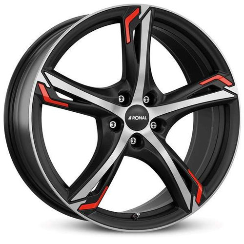 Janta aliaj Ronal R62 red JBFR - Jetblack-Matt-Frontkopiert CB76 5/108 20X8.5 ET50
