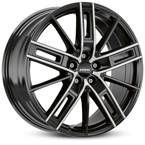 Janta aliaj Ronal R67 8.0x19 5x112 ET45 JBF - Jetblack-Frontkopiert