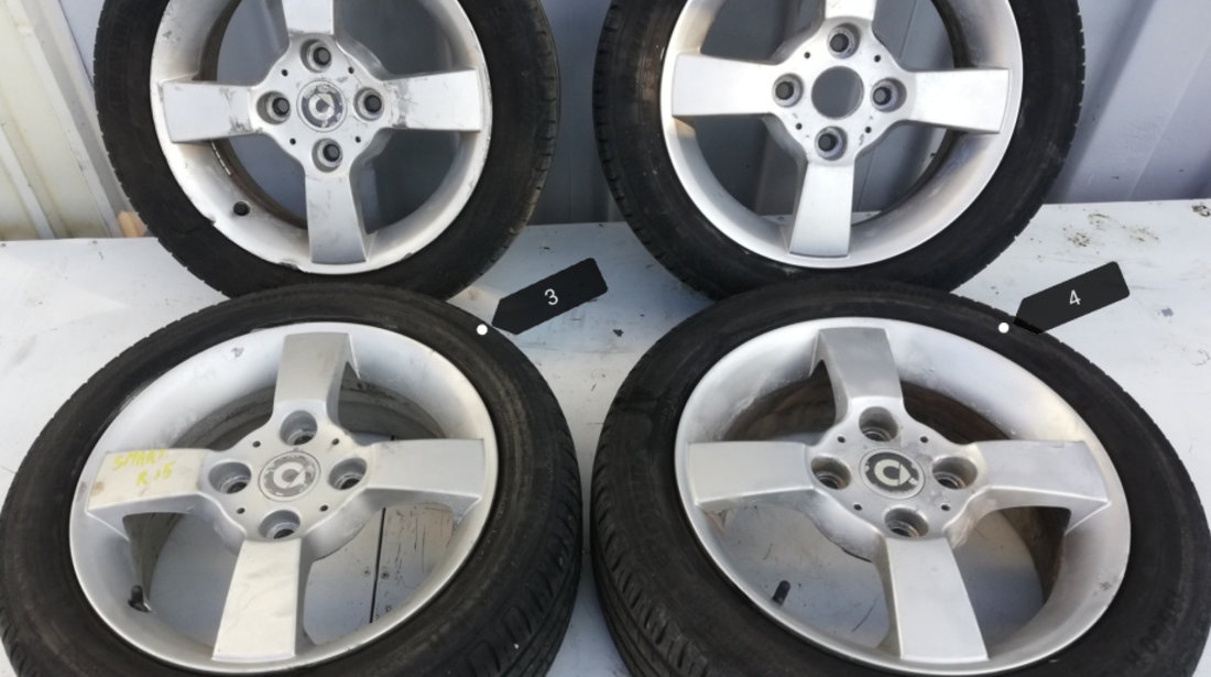 Janta Aliaj Set 4x114.3,R15,Anvelope Vara,Anvelope Foarte Uzate Smart FORFOUR (454) 2004 - 2006 A4544010401