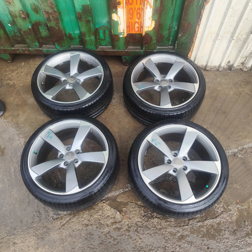 Janta Aliaj Set Audi A5 (8T3, 8F7, 8Ta) 2007-2016 2.0 Tfsi Cdnb Benzina R19 5X112 Anvelope Vara Anve...