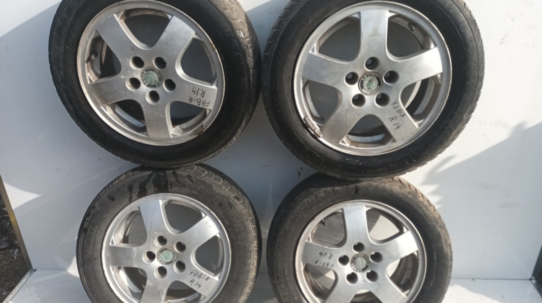 Janta Aliaj Set R14,5x100,Anvelope Iarna,Anvelope Uzate Skoda FABIA 1 1999 - 2008