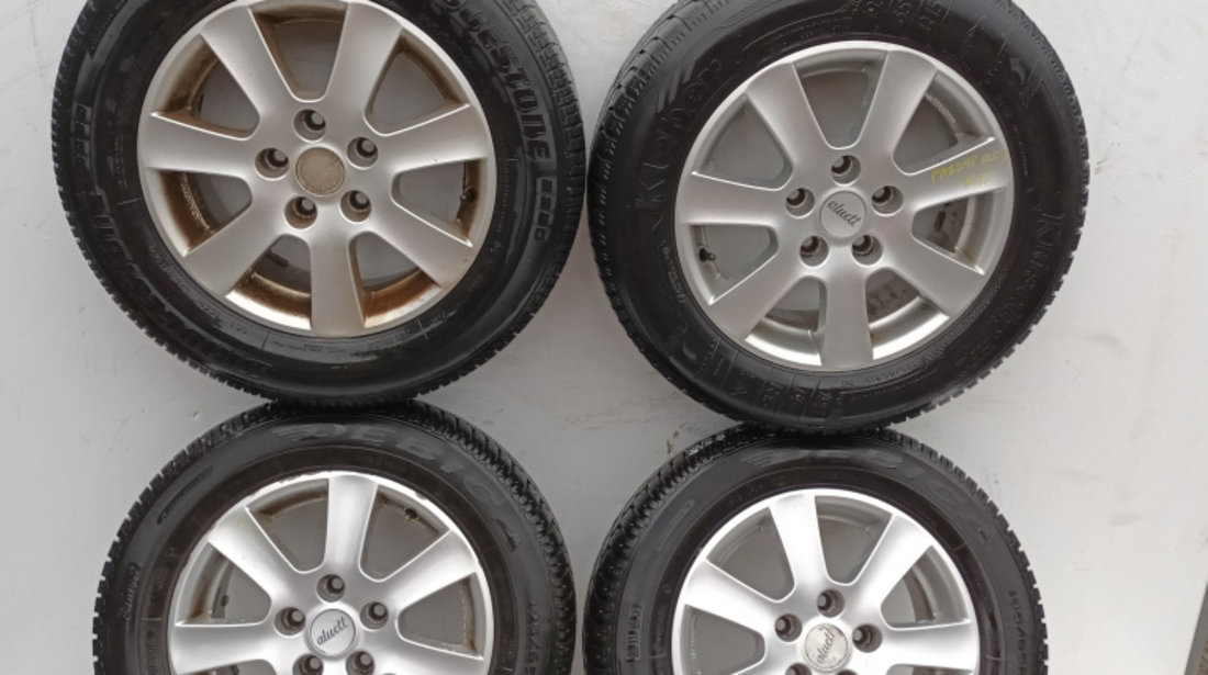 Janta Aliaj Set R15,5x112,Anvelope Iarna,Anvelope Stare Buna VW PASSAT B5, B5.5 1996 - 2005