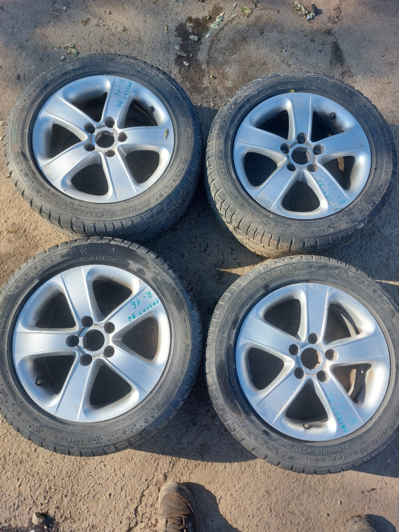 Janta Aliaj Set Vw Passat B6 2005-2010 R16 5X112 Anvelope Iarna Anvelope Stare Buna