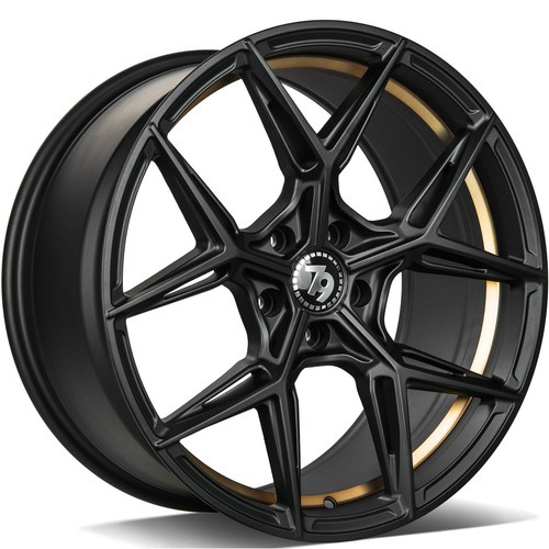 Janta aliaj seventy9 SCF-B 9.5x19 5x120 ET35 BGGIL - Black Matt Gold Inner Lip