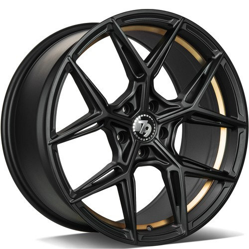 Janta aliaj seventy9 SCF-B BGGIL - Black Matt Gold Inner Lip CB72.6 5/120 19X9.5 ET35