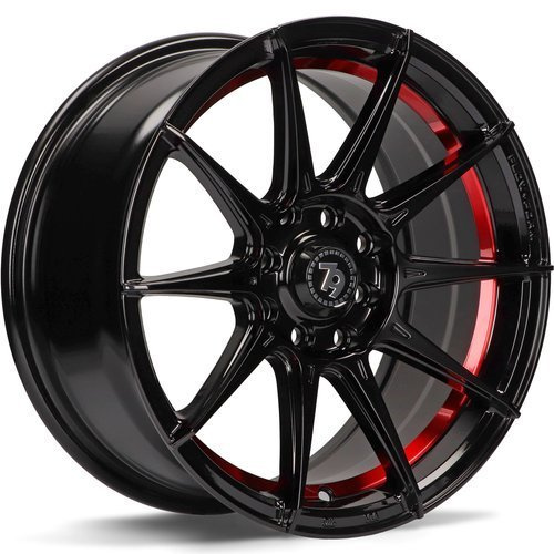 Janta aliaj seventy9 SCF-F 7.0x15 4x100 4x114.3 ET35 BGRIL- Black Glossy Red Inner Lip