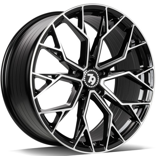 Janta aliaj seventy9 SCF-H 7.5x17 5x112 ET40 BFP - Black Front Polished