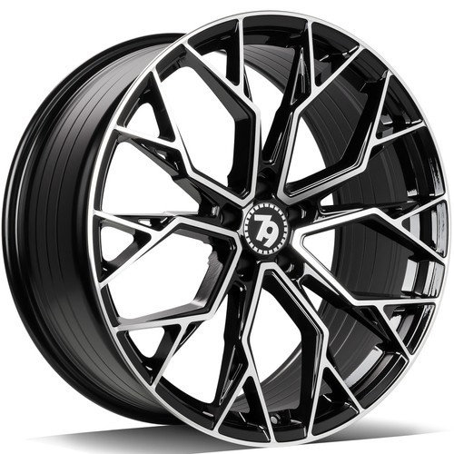 Janta aliaj seventy9 SCF-H 8.0x18 5x112 ET35 BFP - Black Front Polished