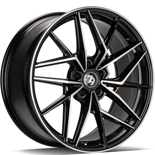 Janta aliaj seventy9 SCF-I 8.5x19 5x114.3 ET40 BFP - Black Front Polished