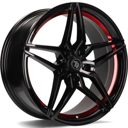 Janta aliaj seventy9 SV-A 8.0x18 5x114.3 ET40 BGRIL- Black Glossy Red Inner Lip
