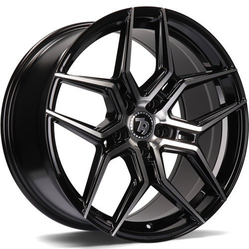 Janta aliaj seventy9 SV-B 7.5x17 5x114.3 ET40 BFP - Black Front Polished