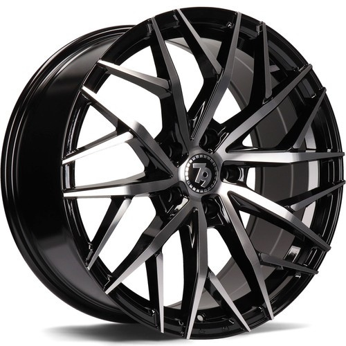 Janta aliaj seventy9 SV-C 8.0x18 5x100 ET40 BFP - Black Front Polished