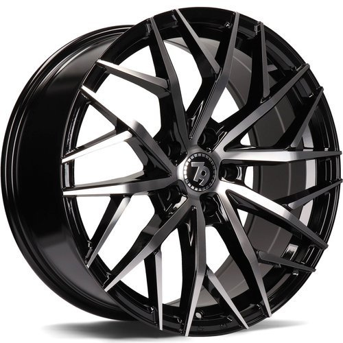 Janta aliaj seventy9 SV-C 8.0x18 5x120 ET33 BFP - Black Front Polished