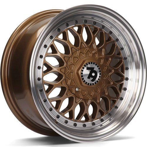 Janta aliaj seventy9 SV-E 7.0x15 4x100 4x114.3 ET30 Bronze LP - Bronze Lip Polished