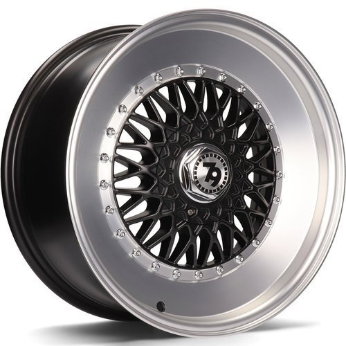 Janta aliaj seventy9 SV-F 7.0x16 4x100 4x114.3 ET35 DMBLP - Matt Black Front Polished Lip Polished