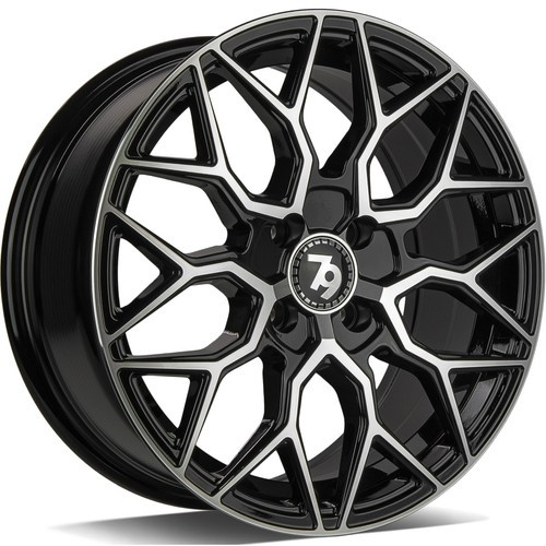 Janta aliaj seventy9 SV-K 7.0x16 4x100 ET38 BFP - Black Front Polished