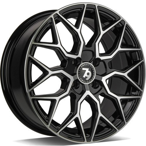 Janta aliaj seventy9 SV-K 7.0x16 4x100 ET38 BFP - Black Front Polished