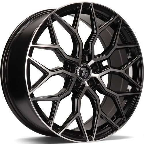 Janta aliaj seventy9 SV-K 8.0x20 5x112 ET30 BFP - Black Front Polished