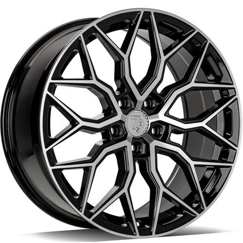 Janta aliaj seventy9 SV-K 8.5x19 5x114.3 ET40 BFP - Black Front Polished