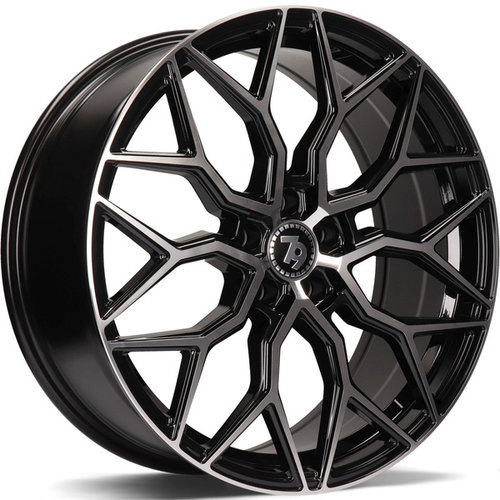 Janta aliaj seventy9 SV-K BFP - Black Front Polished CB66.6 5/112 18X8.0 ET45