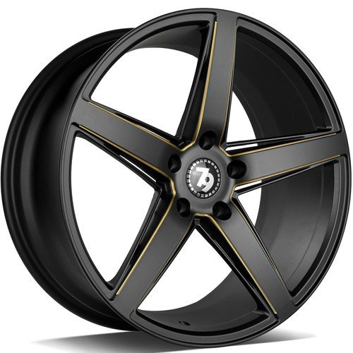 Janta aliaj seventy9 SV-N 8.0x18 5x112 ET35 BGGR - Black Matt Milled Gold
