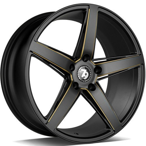 Janta aliaj seventy9 SV-N BGGR - Black Matt Milled Gold CB72.6 5/120 18X9.0 ET35