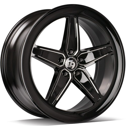 Janta aliaj seventy9 SV-Y 9.0x20 5x112 ET35 BGEP - Black Glossy Edges Polished