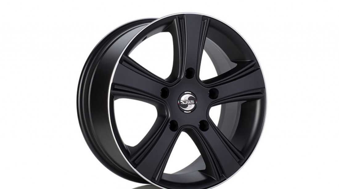 Janta aliaj Spath SP23/H BLACK MATT LIP POLISHED CB66.5 5/112 18X8 ET45