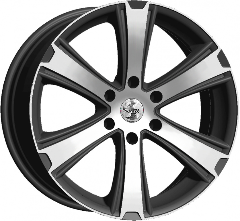 Janta aliaj Spath SP36/H BLACK MATT POLISHED CB74.1 6/125 16X7 ET56