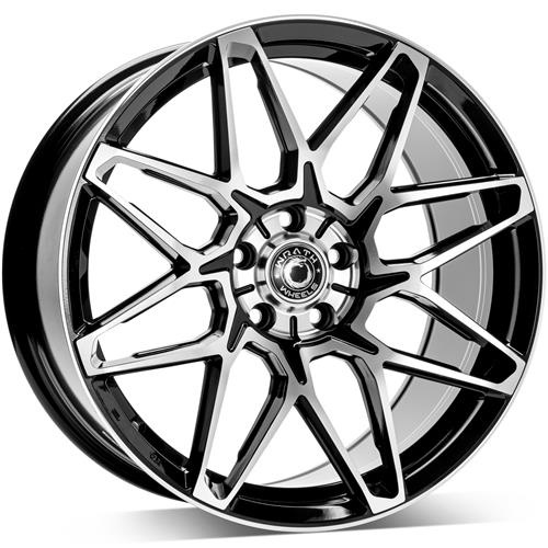 Janta aliaj Wrath Wheels WF-6 BP - Black polished CB73.1 5/112 18X8.0 ET42