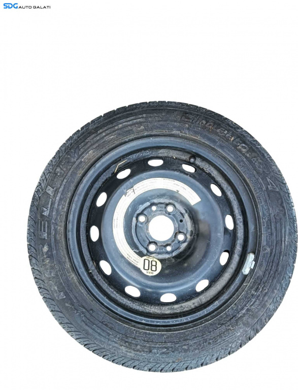 Janta Rezerva Tabla 4x100 195 65 15 R15 Anvelopa Cauciuc Nou Renault Clio 4 2012 - 2016 [V0460]