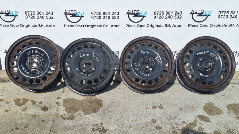 Janta tabla rezerva 4x100 R15 ET35 Opel Corsa C Meriva Combo Tigra