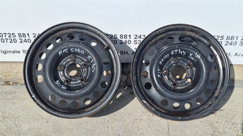 Janta tabla rezerva 5x110 R15 ET43 Astra G H Zafira A B Vectra B C