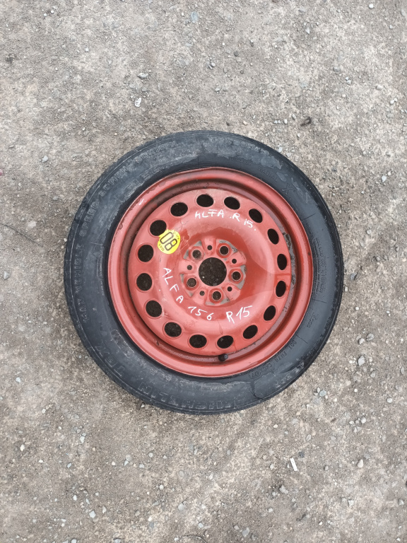 Janta Tabla Slim / Roata Rezerva Alfa Romeo 156 (932) 1997-2007 R15 5X98