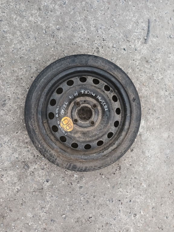Janta Tabla Slim / Roata Rezerva Nissan Micra 3 (K12) 2003-2010 R14 4X100