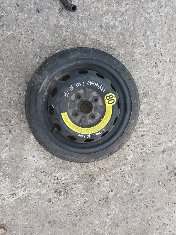 Janta Tabla Slim / Roata Rezerva R14,4x100 Hyundai I10 (PA) 2007 - 2015