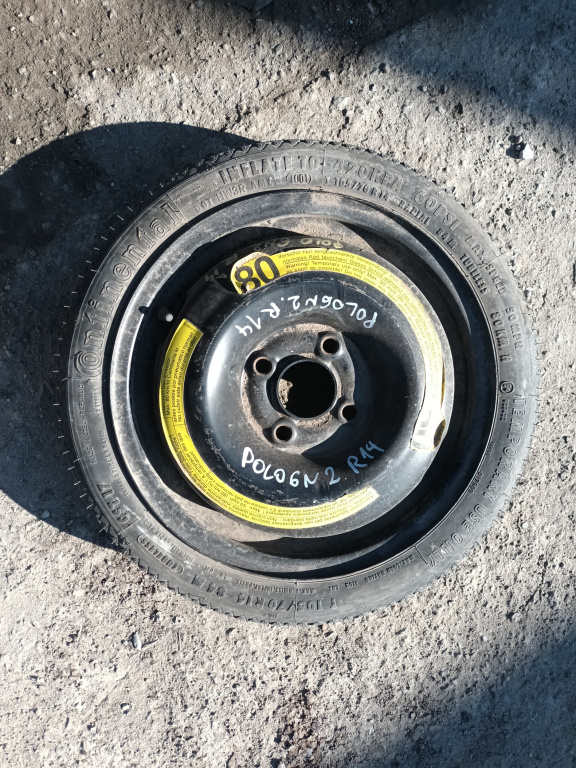 Janta Tabla Slim / Roata Rezerva Vw Polo (6N2) 1999-2001 R14 4X100