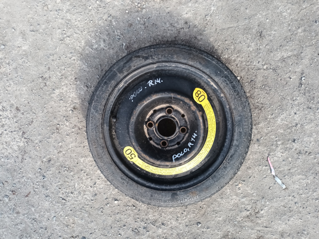 Janta Tabla Slim / Roata Rezerva Vw Polo (9N, 9N3) 2002-2010 R14 4X100