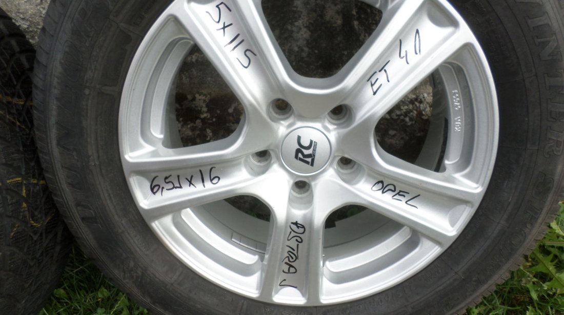 Jante 16 RC Design Opel Astra J 216 60 16 Iarna Dunlop