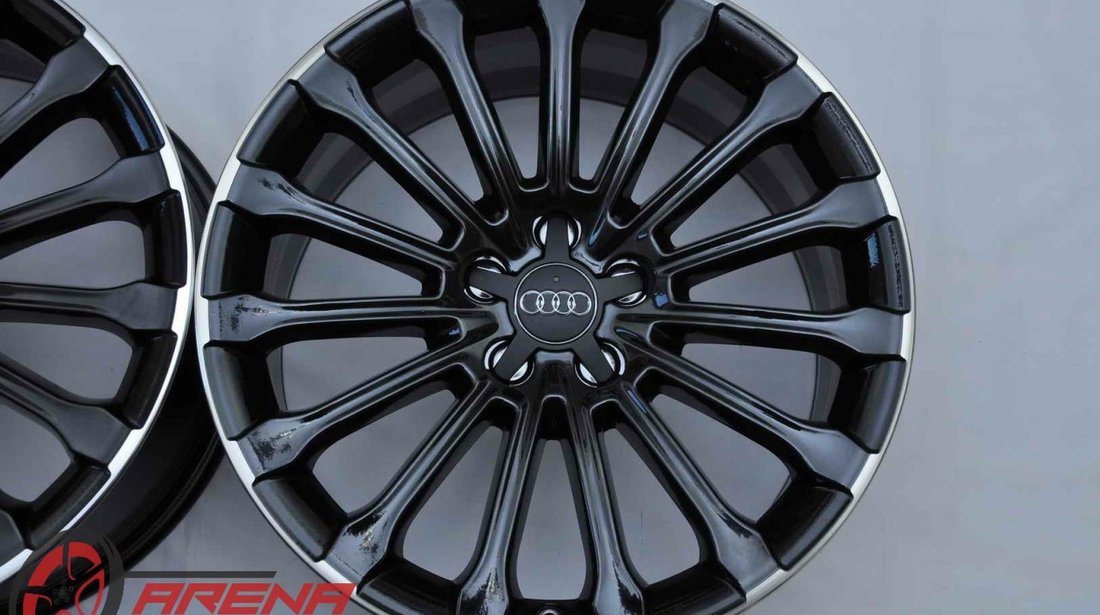 Jante 18 inch Originale Audi A5 A6 A7 A8 Q5 Q7 4M Allroad R19 Negru Diamond Cut