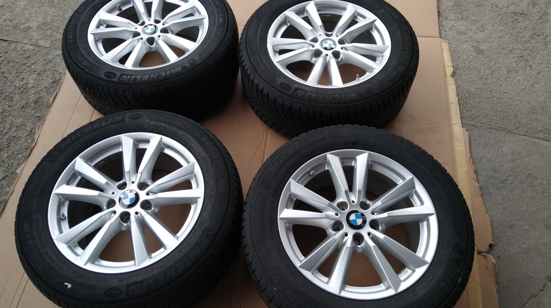 Jante 18 inch Originale BMW X5 F15 Style 446 cu anvelope de iarna  225 55 R18 - Impecabile Germany