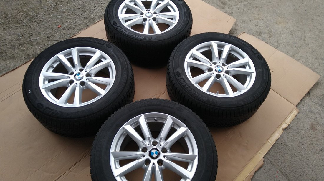 Jante 18 inch Originale BMW X5 F15 Style 446 cu anvelope de iarna  225 55 R18 - Impecabile Germany