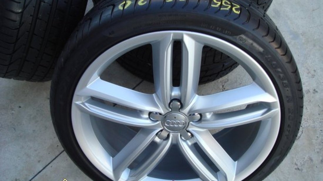 Jante 20 toli originale audi A4  A6  Q3 cu anvelope 255 35 20 pirelli p zero