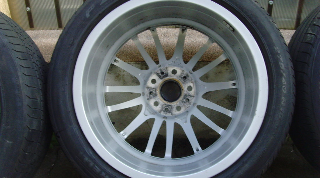 Jante 5x120 pe 19 origine BMW serie 7 F01,F02,F04,serie 5 GT F07,245/45 R19 fata si 275/40 R19 spate