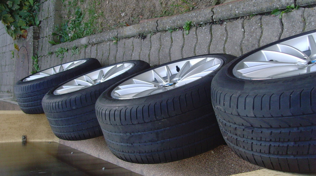 Jante 5x120 pe 19 origine BMW serie 7 F01,F02,F04,serie 5 GT F07,245/45 R19 fata si 275/40 R19 spate